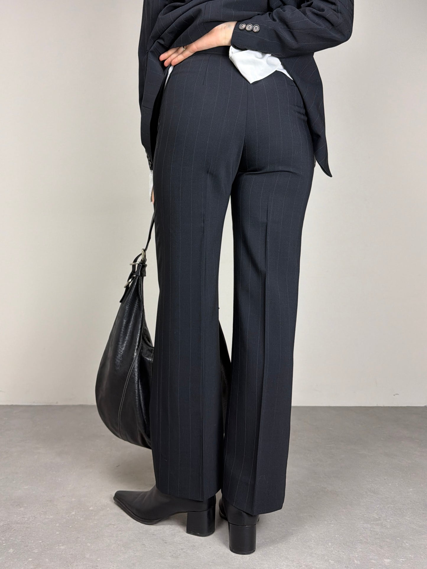 Completo vintage in lana gessata