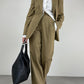 Completo vintage Made in Italy in misto lana gessato