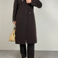 Cappotto a doppiopetto in lana e cashmere