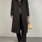 Cappotto a doppiopetto in lana e cashmere