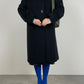 Wool soft black coat