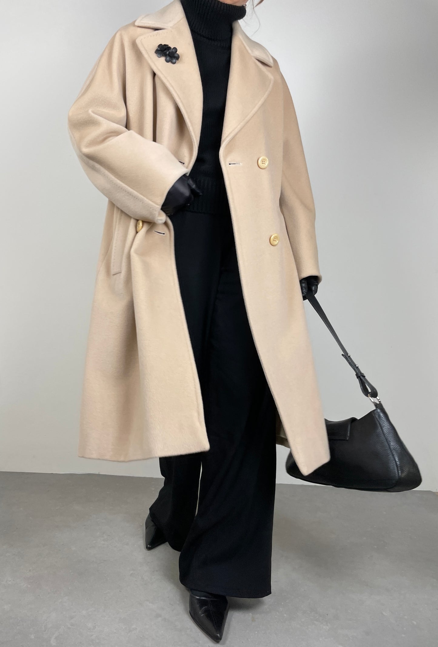 Ivory wool coat