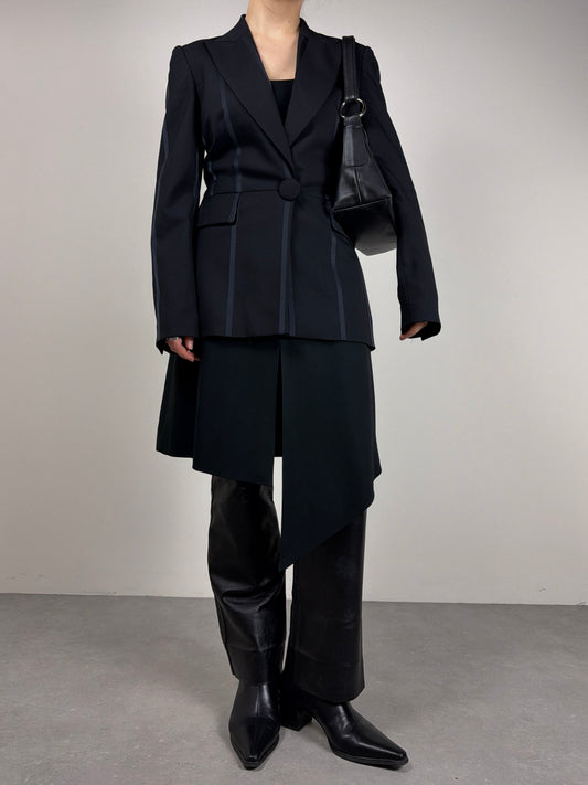 Blazer vintage made in Italy in lana gessata