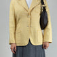 PRADA blazer vintage a quadretti in lana e seta