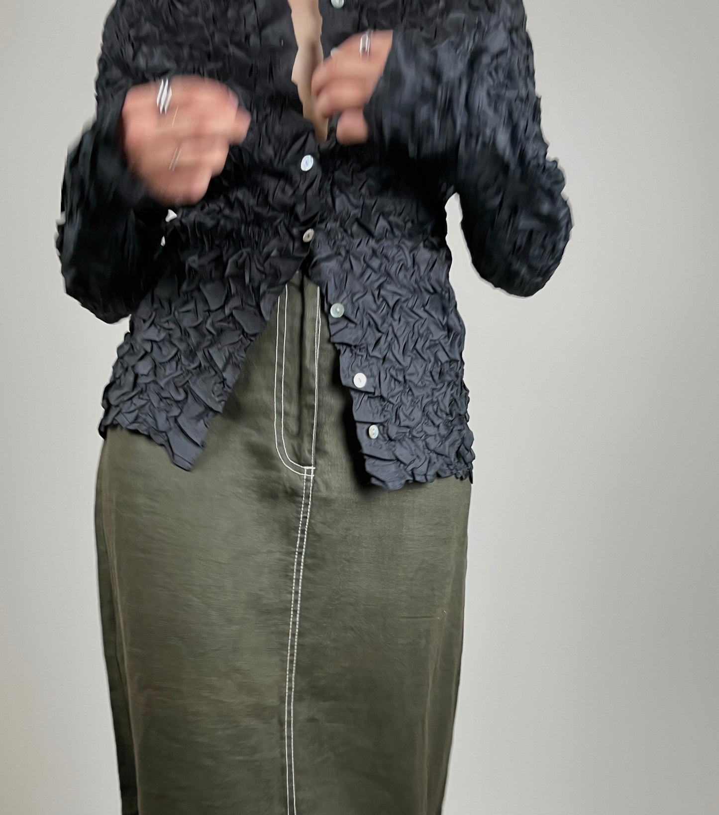 Crinkle handmade shirt