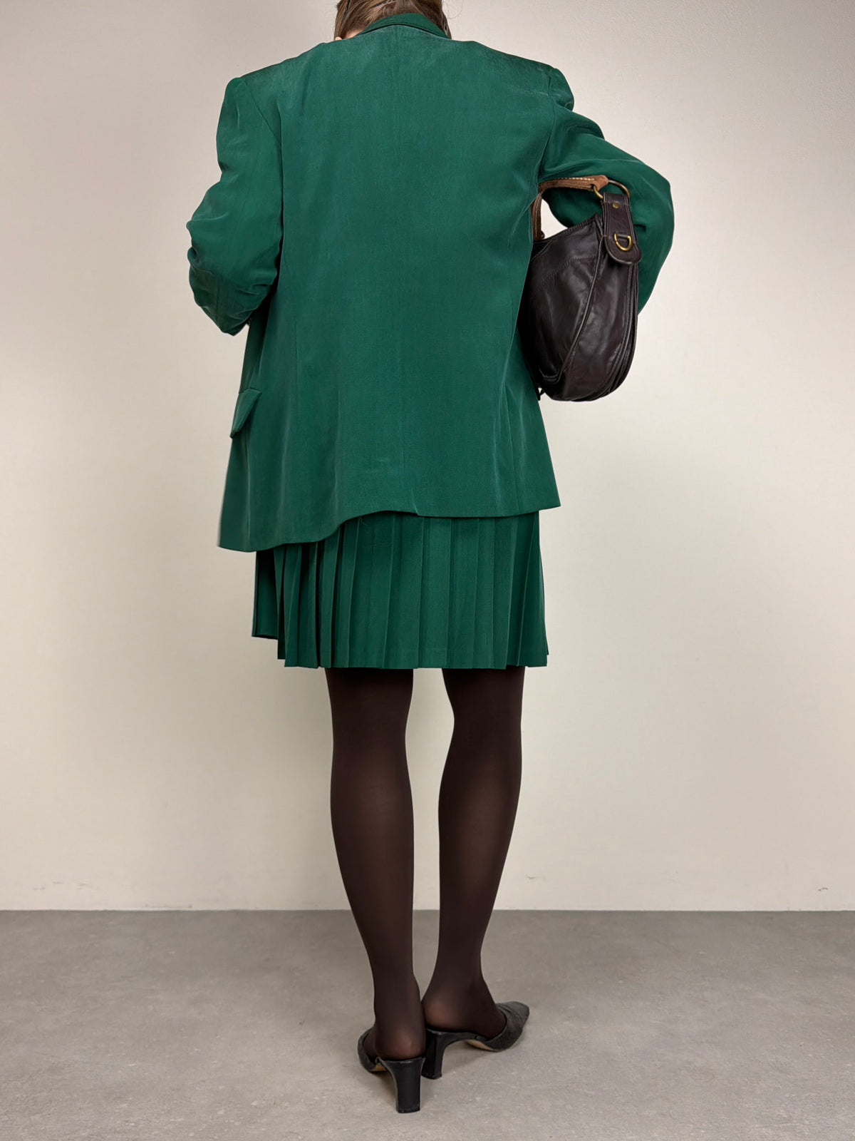 Completo vintage in 100% seta