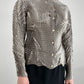 Camicia plissè geometrico cangiante