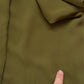 Pantalone vintage in seta verde oliva