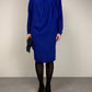Abito vintage di Max Mara linea Pianoforte in lana blu