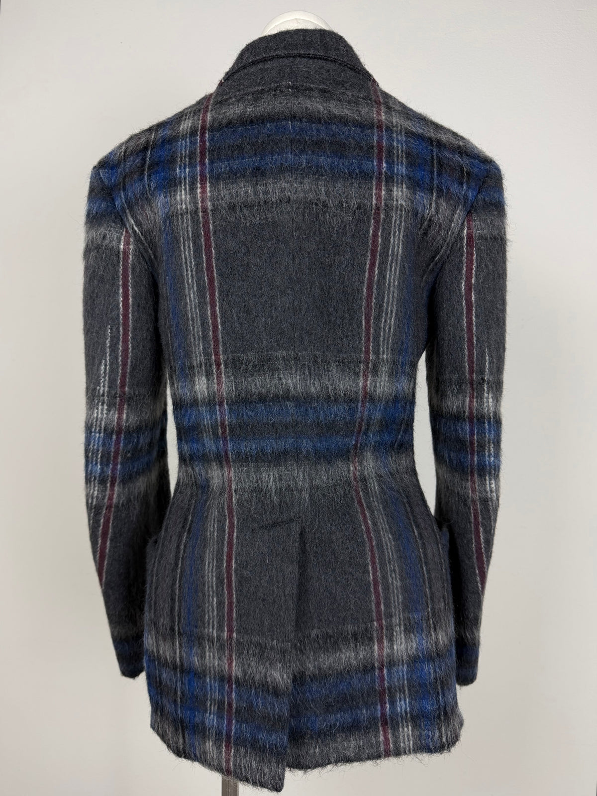 Blazer Jil Sander in mohair spazzolato tartan
