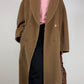 Cappotto in pura lana color cammello