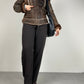Marella montone in vero shearling marrone