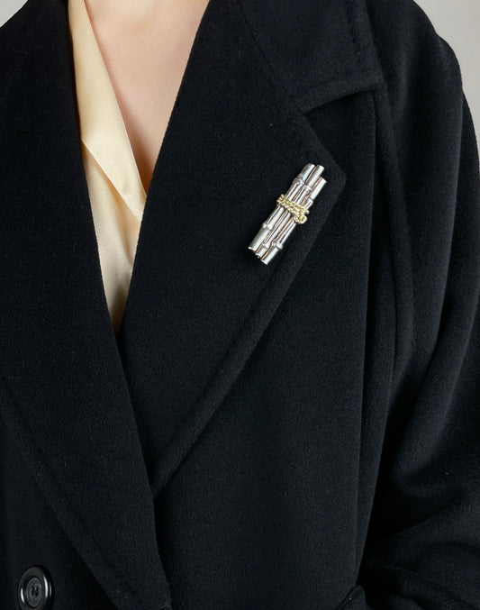 Bamboo vintage brooch