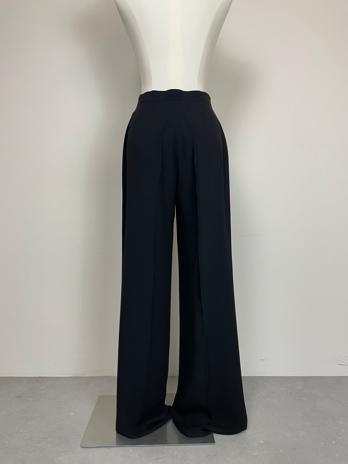 Pantalone vintage neri in viscosa