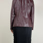 Giacca vera pelle bordeaux