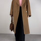 Cappotto in pura lana color cammello