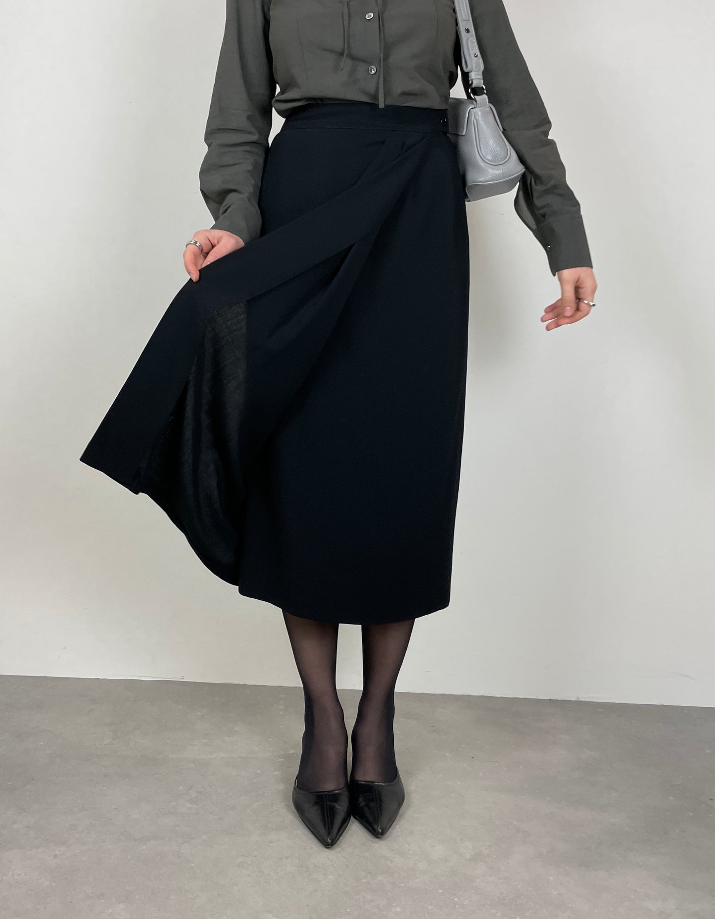 Max Mara wool midi skirt