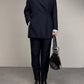 Completo vintage made in Italy in lana blu