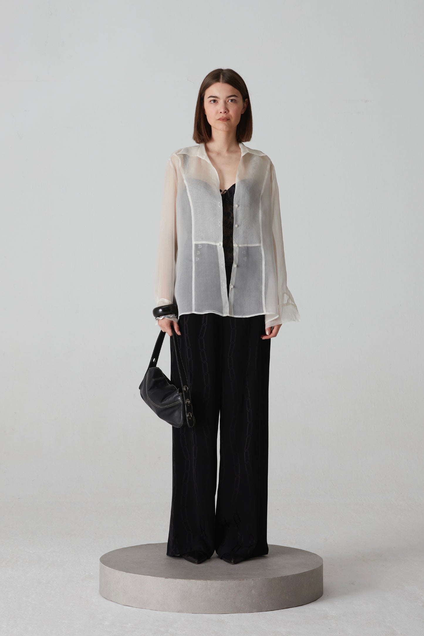 Camicia in organza di seta