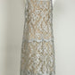 Slip dress in pizzo con sottoveste in seta
