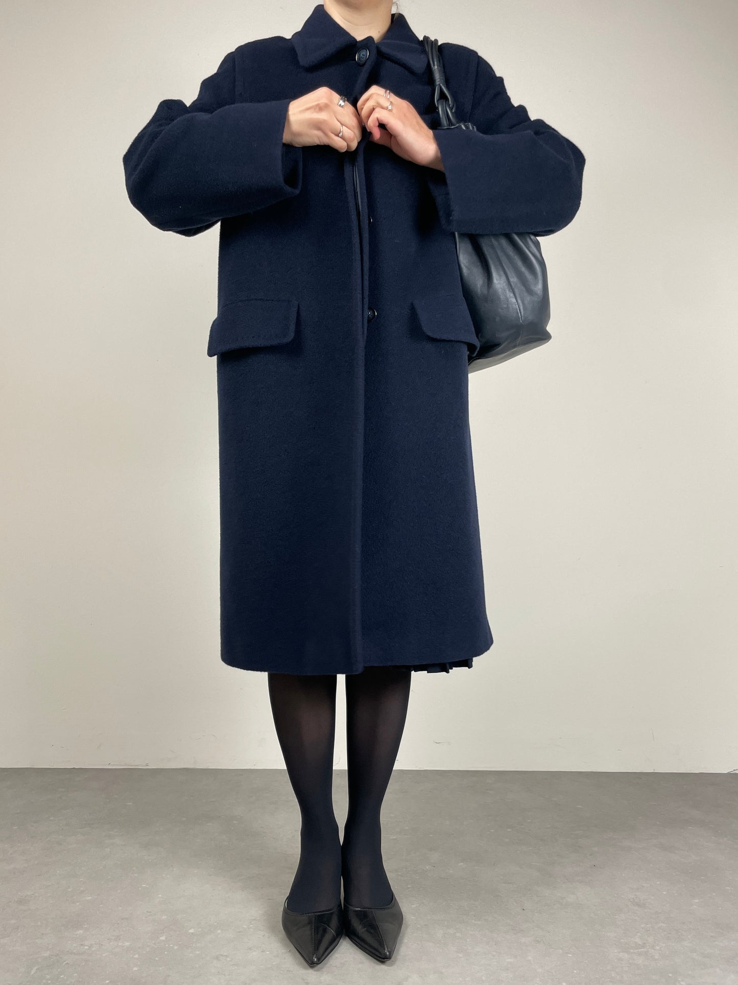 Cappotto vintage Made in Italy in beaver di pura lana