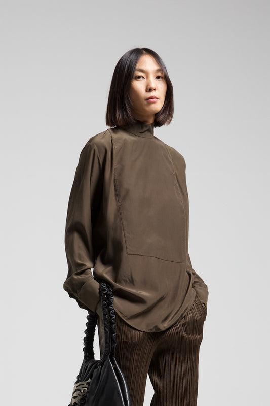JIL SANDER blusa in seta