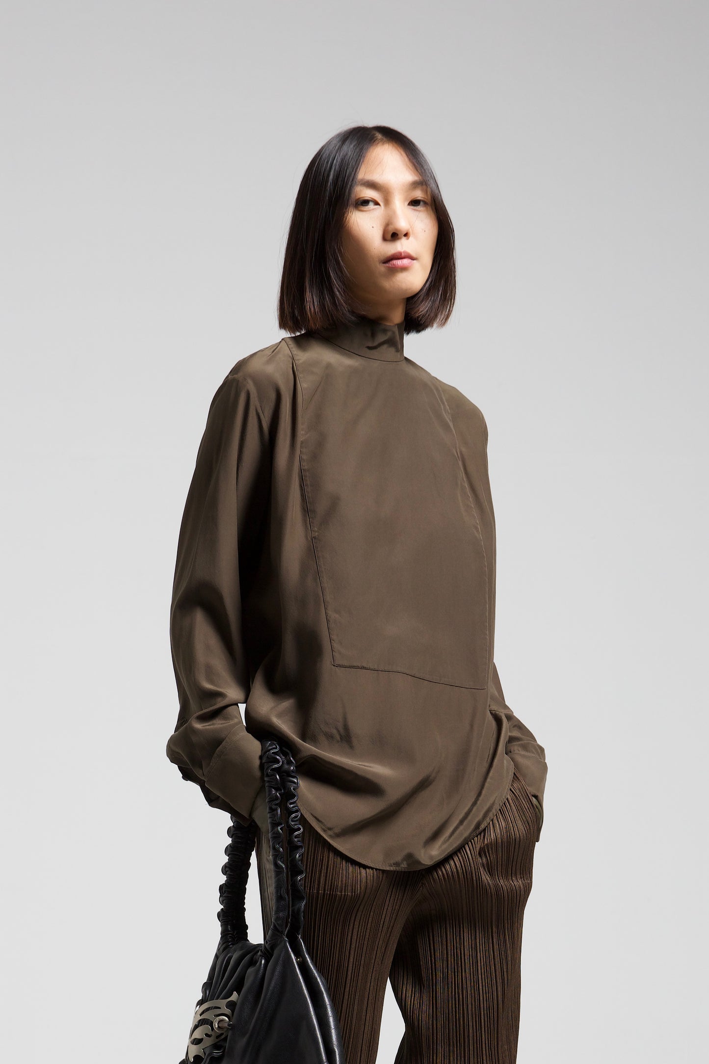 JIL SANDER blusa in seta