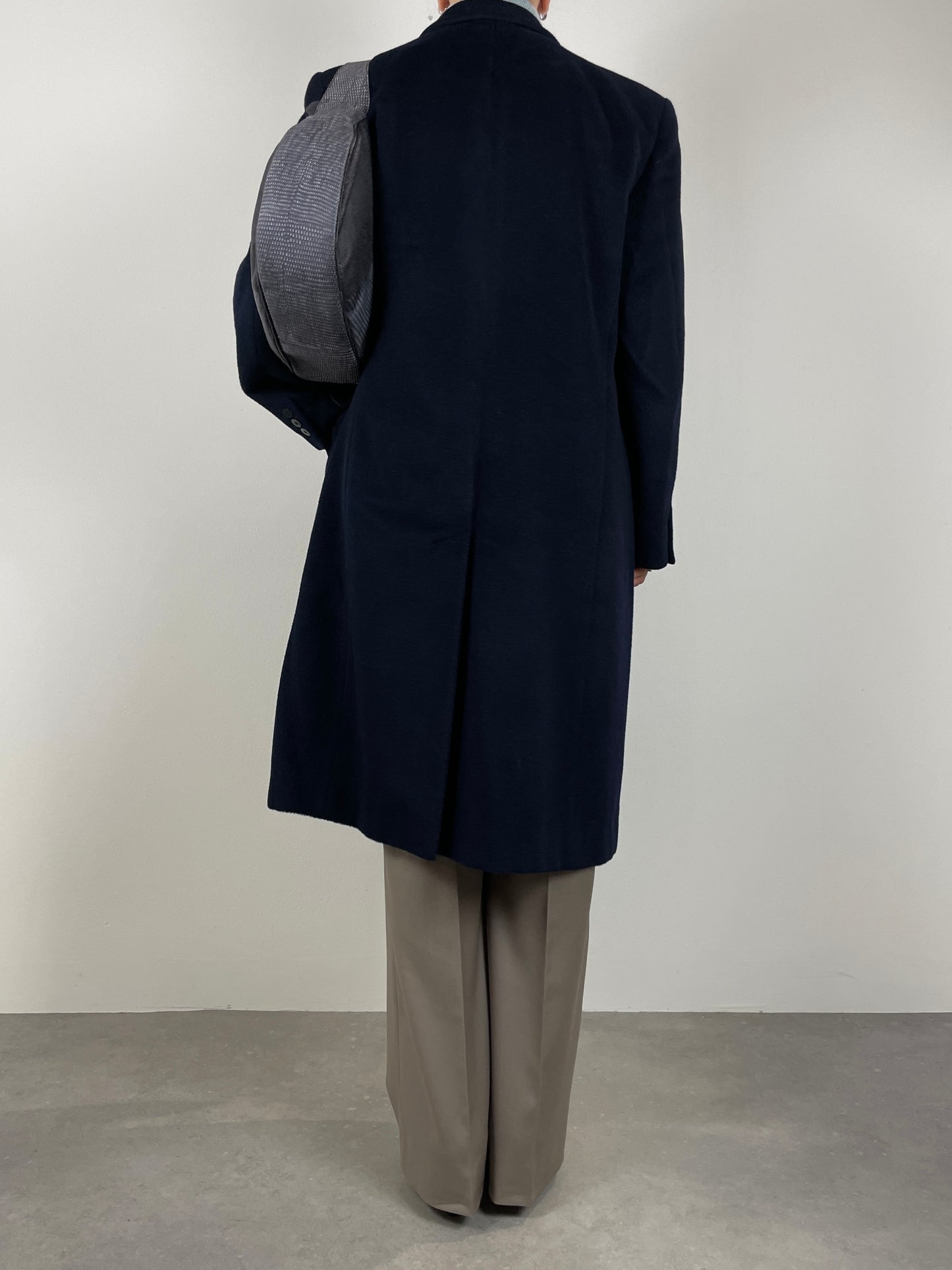 MANI by Giorgio Armani wool blue coat