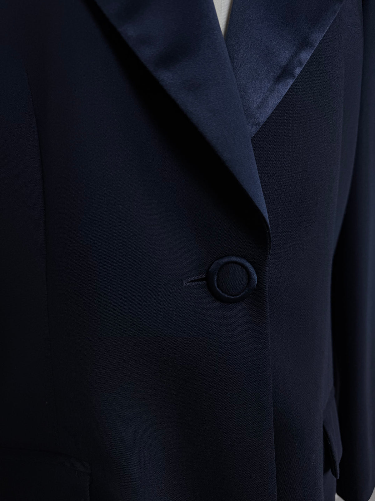 Blazer smoking in lana e seta Made in Italy