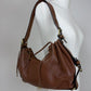 Borsa in vera pelle color cuoio