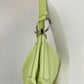 Borsa in vera pelle verde pastello