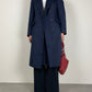 Blue trench coat