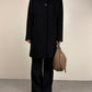 Cappotto in pura lana nera Loro Piana by Cinzia Rocca