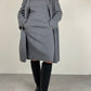 MAX MARA abito in drap di lana e angora doppiato