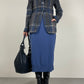 Blazer Jil Sander in mohair spazzolato tartan
