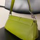 Made in Italy olive green leather bag