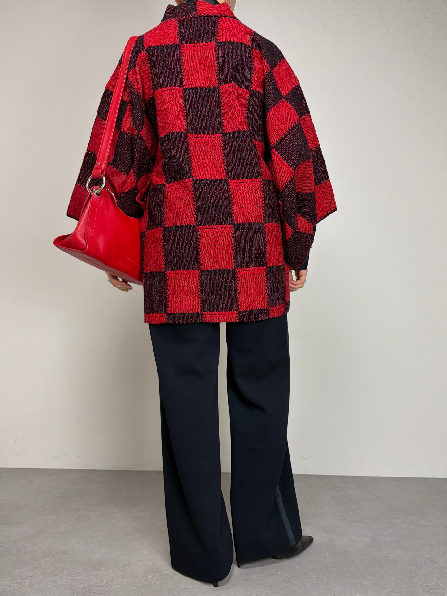 Haori giapponese in maglia di lana