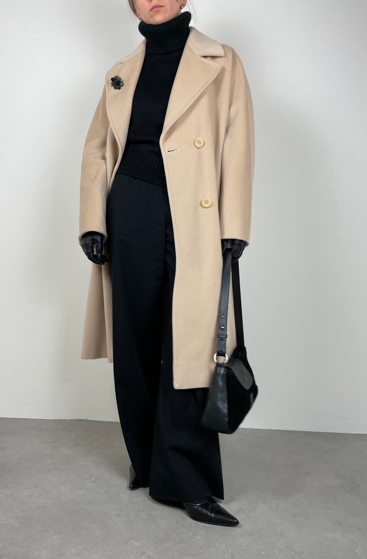 Ivory wool coat