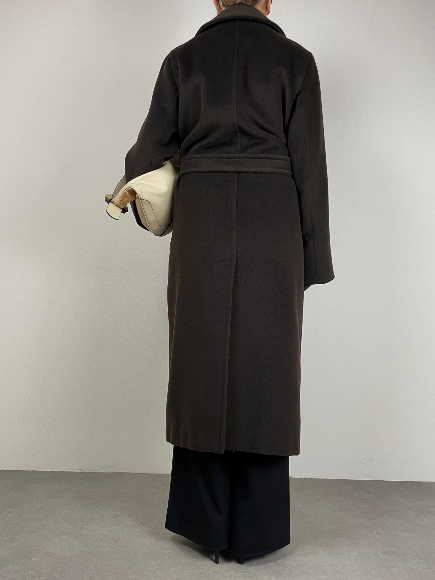 Max Mara cappotto in pura lana vergine marrone