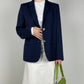 Blue wool blazer