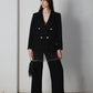 Pantalone vintage neri in viscosa