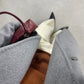 Cappotto in beaver di pura lana vergine color grigio