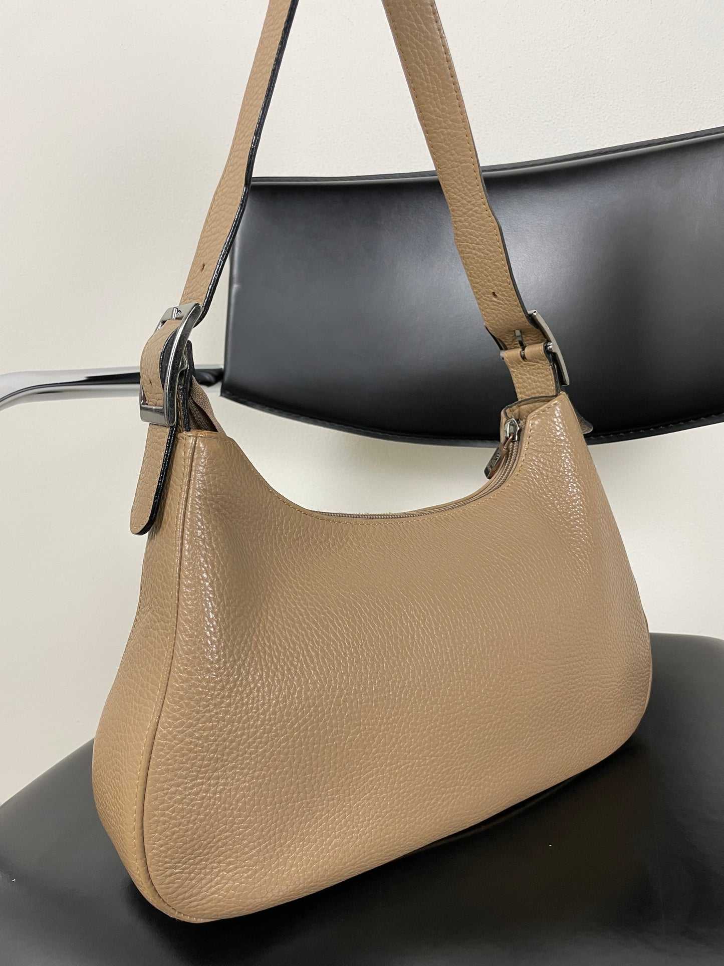 Hazelnut leather bag