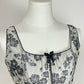 Valentino bustier in jacquard floreale