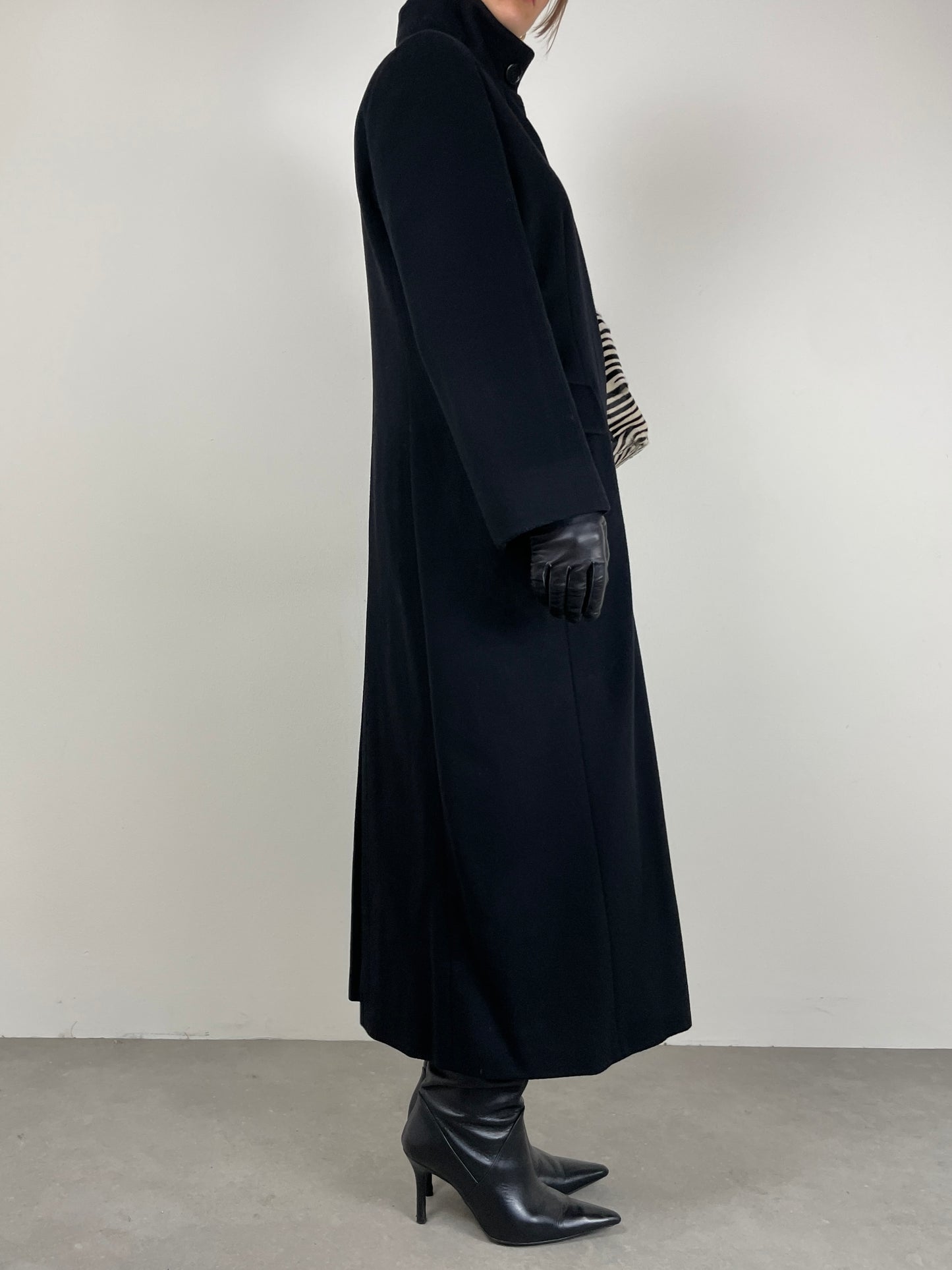 Cappotto lungo Made in Italy in lana
