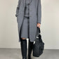 MAX MARA cappotto in drap di lana e angora doppiato
