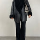Shearling vintage nero