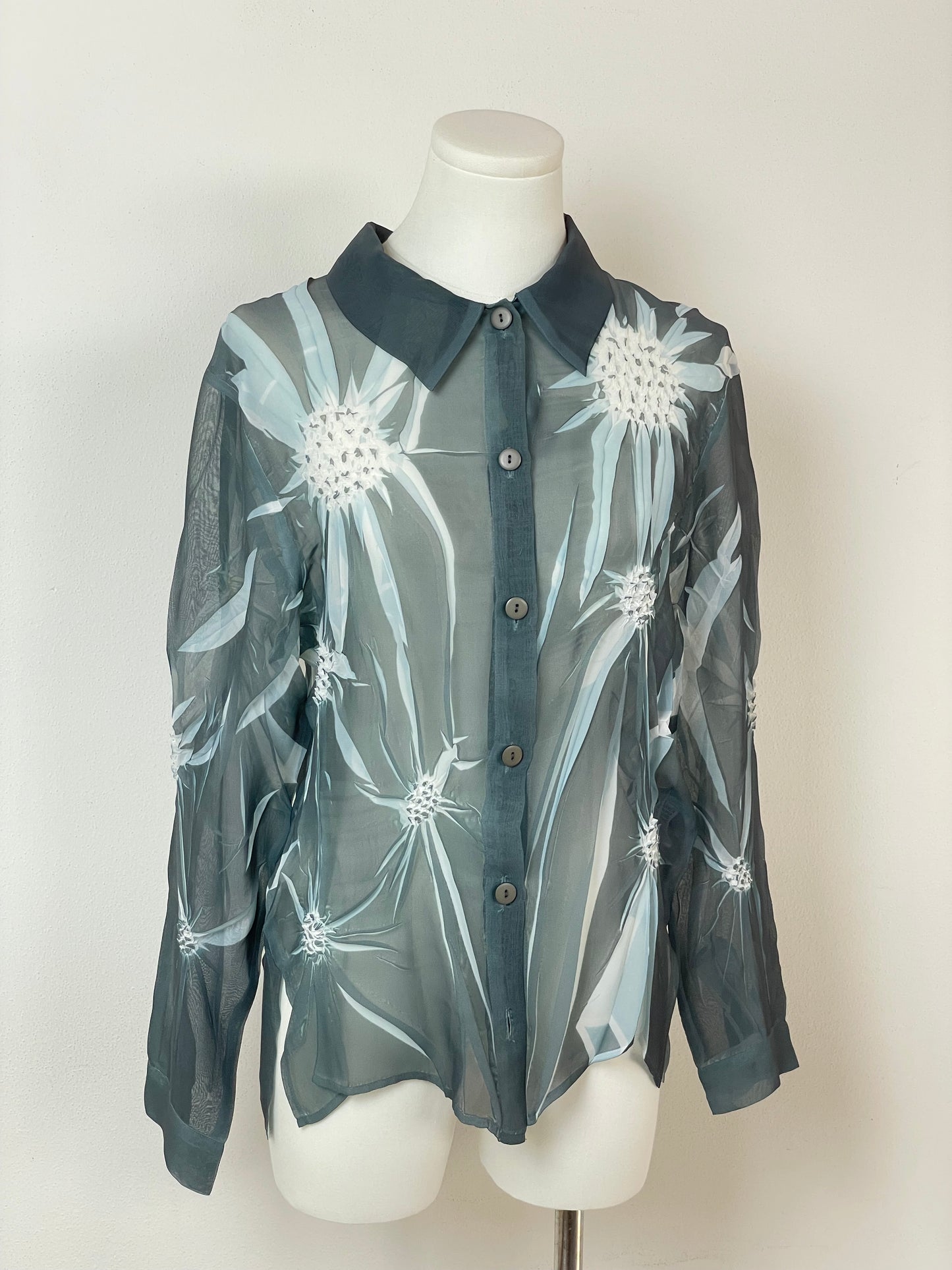 Camicia con motivi termopressati