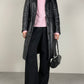 Trench in vera pelle leggermente imbottito