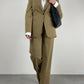 Completo vintage Made in Italy in misto lana gessato
